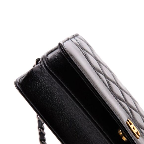 Chanel Gabrielle Wallet on Chain Quilted Aged Calfskin Black - Picture 6 of 9